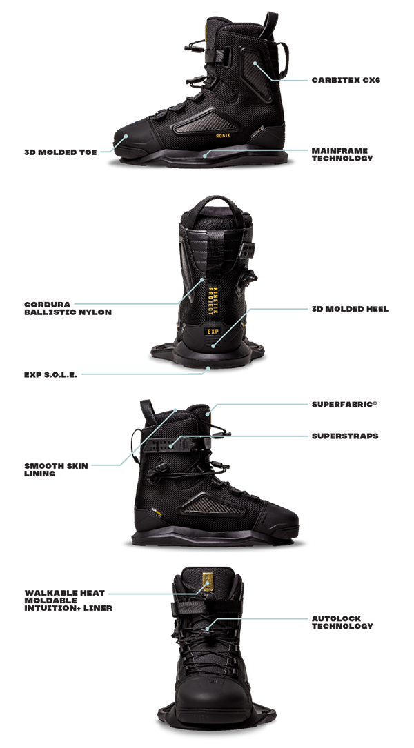 Ronix Kinetik Project - Men's Boots with EXP Intuition+ Liner